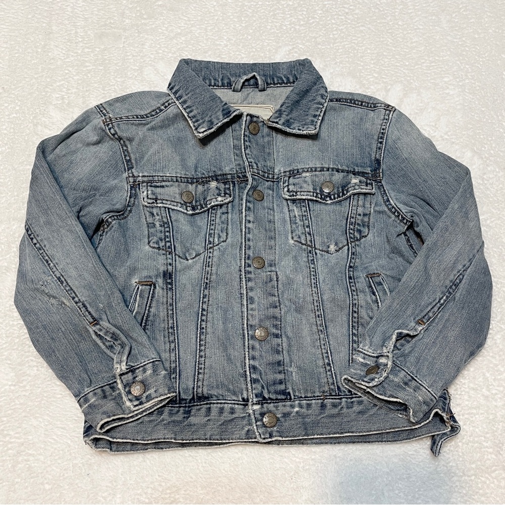 The Children's Place Button Up Light  Denim Spring Transitional Jean‎ Jacket 14